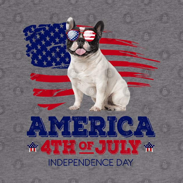 Bulldog Flag USA - America 4th Of July Independence Day by bunnierosoff21835